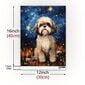 'Starry night shih tzu muotokuva seinätaide ' hinta ja tiedot | Taulut | hobbyhall.fi