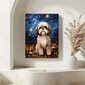 'Starry night shih tzu muotokuva seinätaide ' hinta ja tiedot | Taulut | hobbyhall.fi