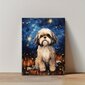 'Starry night shih tzu muotokuva seinätaide ' hinta ja tiedot | Taulut | hobbyhall.fi