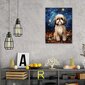 'Starry night shih tzu muotokuva seinätaide ' hinta ja tiedot | Taulut | hobbyhall.fi