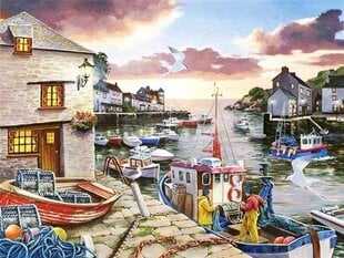 Timanttimosaiikki "Fisherman's Village" 30x40cm hinta ja tiedot | Timanttimaalaukset | hobbyhall.fi