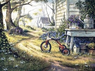 Timanttimosaiikki "A bicycle in the yard" 30x40cm hinta ja tiedot | Timanttimaalaukset | hobbyhall.fi