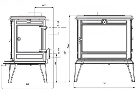 ATHENA S12 Premium 12,3kW Valurautatakka hinta ja tiedot | Takat | hobbyhall.fi