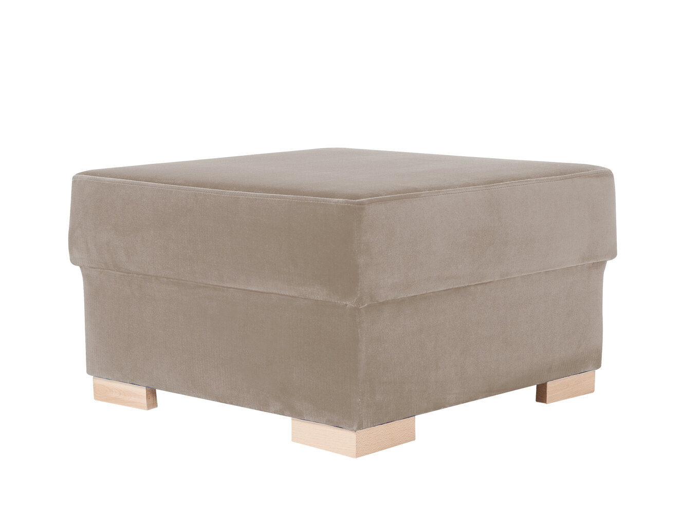 Pouf Instit, 68x68x40 cm, beige hinta ja tiedot | Säkkituolit, rahit ja penkit | hobbyhall.fi