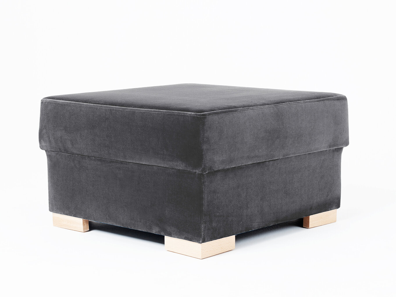 Pouf Instit, 68x68x40 cm, tummanharmaa hinta ja tiedot | Säkkituolit, rahit ja penkit | hobbyhall.fi