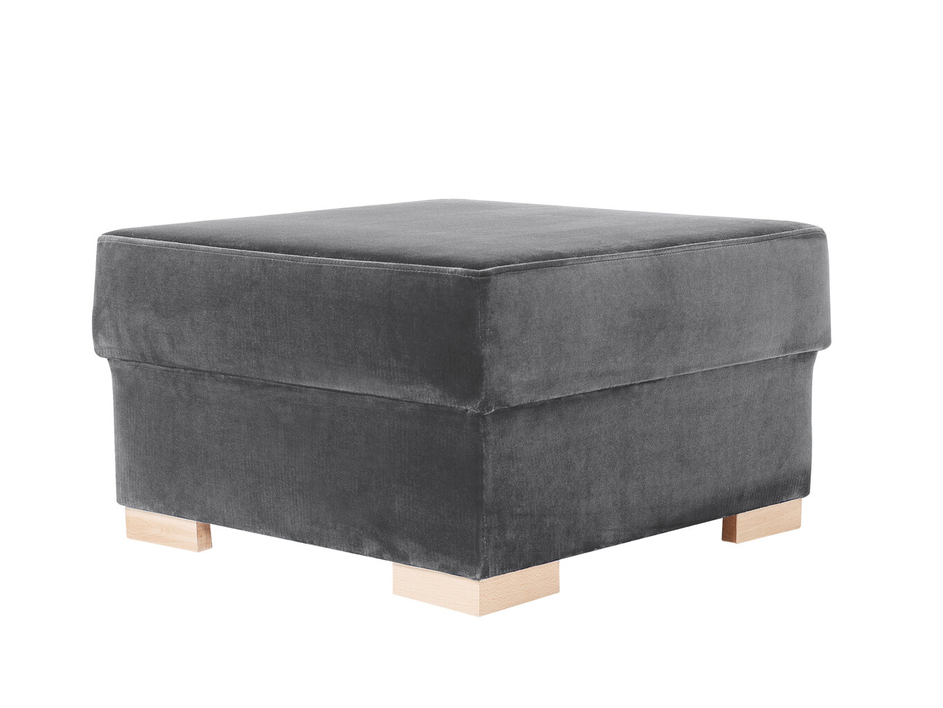 Pouf Instit, 68x68x40 cm, tummanharmaa hinta ja tiedot | Säkkituolit, rahit ja penkit | hobbyhall.fi