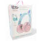 Riff RKD97 Bluetooth-kuulokemikrofonilla + LED Cat Ears Rainbow Pink hinta ja tiedot | Kuulokkeet | hobbyhall.fi