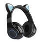 Riff P39M Bluetooth-kuulokemikrofonilla + Led Cat Ears Black hinta ja tiedot | Kuulokkeet | hobbyhall.fi