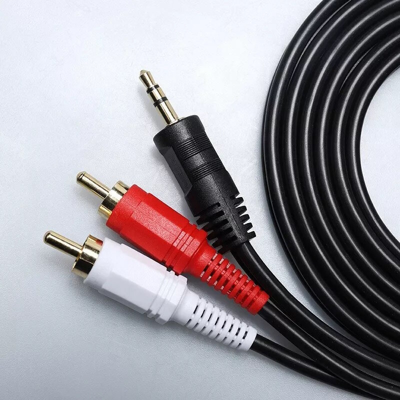 Riff RF010 3,5 mm - 2x RCA-äänikaapeli 1,5 m hinta ja tiedot | Kaapelit ja adapterit | hobbyhall.fi