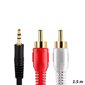 Riff RF010 3,5 mm - 2x RCA-äänikaapeli 1,5 m hinta ja tiedot | Kaapelit ja adapterit | hobbyhall.fi