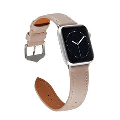 Riff nahkaranneke Apple iWatch 42 /44 /45 /49 mm beige hinta ja tiedot | Älykellojen ja aktiivisuusrannekkeiden lisätarvikkeet | hobbyhall.fi