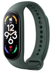 Riff-silikonihihna Xiaomi Mi Band 3/4/5/6/7 Vihreä hinta ja tiedot | Älykellojen ja aktiivisuusrannekkeiden lisätarvikkeet | hobbyhall.fi