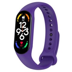 Riff-silikonihihna Xiaomi Mi Band 3/4/5/6/7 Vaalea violetti hinta ja tiedot | Älykellojen ja aktiivisuusrannekkeiden lisätarvikkeet | hobbyhall.fi