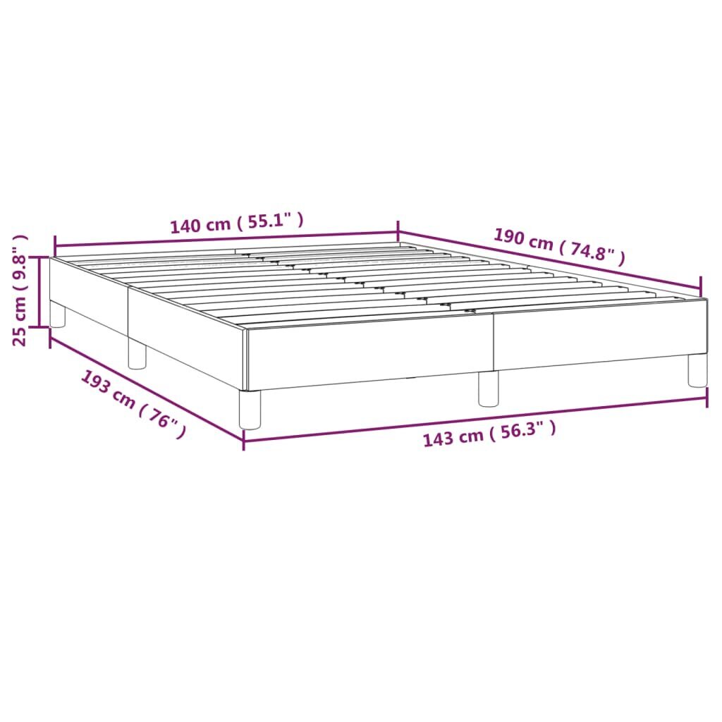 Sängynrunko vidaXL, beige hinta ja tiedot | Sängyt | hobbyhall.fi