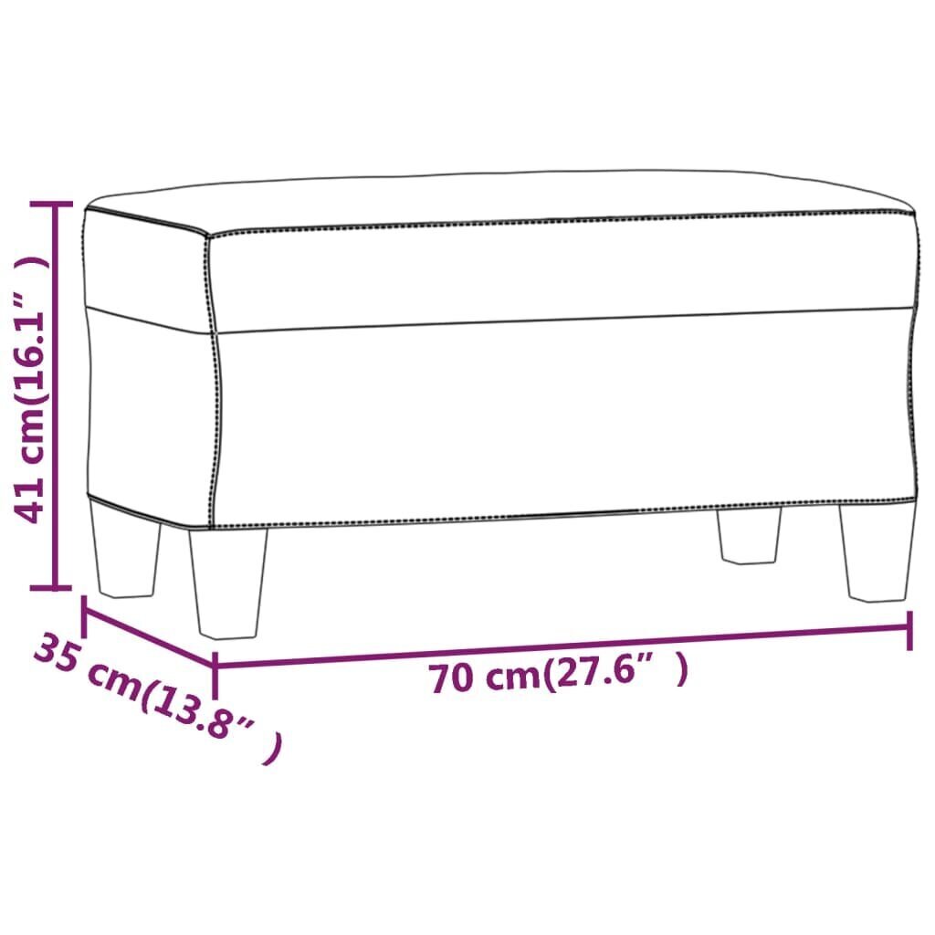 Penkki, harmaa, 70x35x41cm hinta ja tiedot | Kenkäkaapit ja -hyllyt | hobbyhall.fi