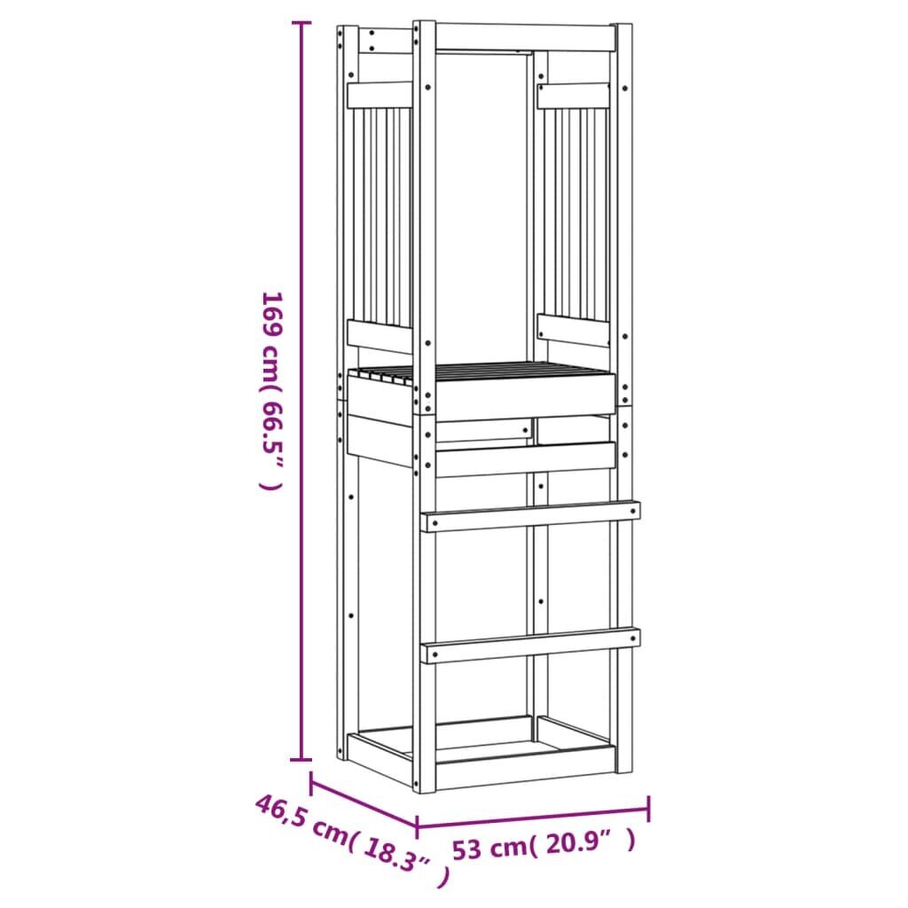 Leikkipaikka, 53x46,5x169cm hinta ja tiedot | Pihapelit ja ulkopelit | hobbyhall.fi