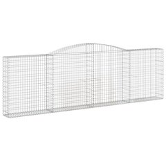 vidaXL Kaarevat kivikorit 15 kpl 400x30x120/140 cm galvanoitu rauta hinta ja tiedot | Aidat ja tarvikkeet | hobbyhall.fi