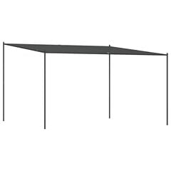 vidaXL paviljonki, antrasiitti, 4x4m, kangas ja teräs, 180g/m² hinta ja tiedot | Puutarhapaviljongit | hobbyhall.fi