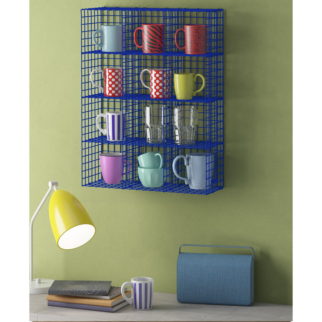 Hylly Notio Living Cup Rack, sininen hinta ja tiedot | Hyllyt | hobbyhall.fi