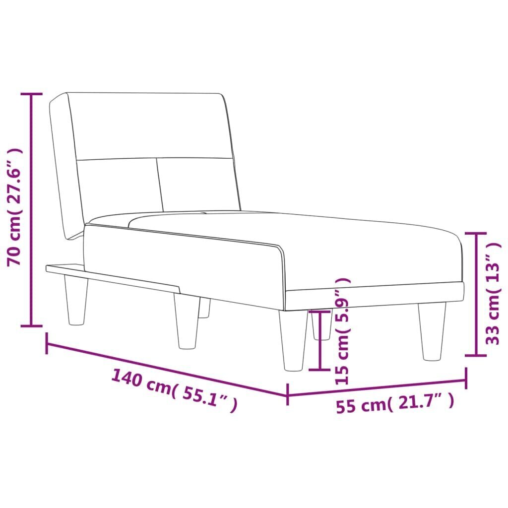 Nojatuoli vidaXL, musta hinta ja tiedot | Nojatuolit | hobbyhall.fi