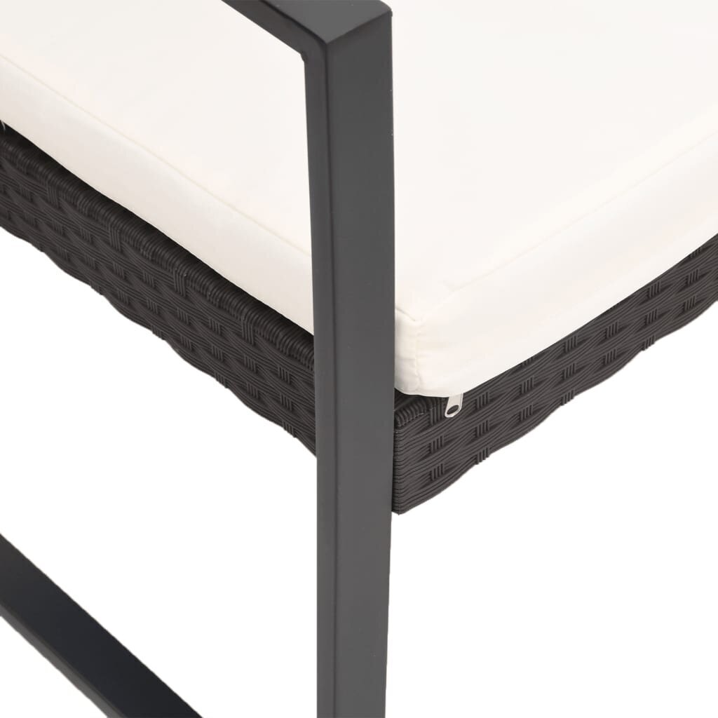 2 tuolin setti vidaXL, ruskea hinta ja tiedot | Puutarhatuolit | hobbyhall.fi