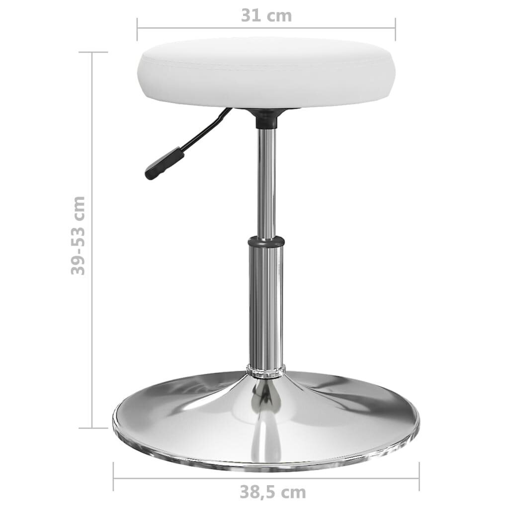 4 tuolin setti vidaXL, valkoinen hinta ja tiedot | Ruokapöydän tuolit | hobbyhall.fi