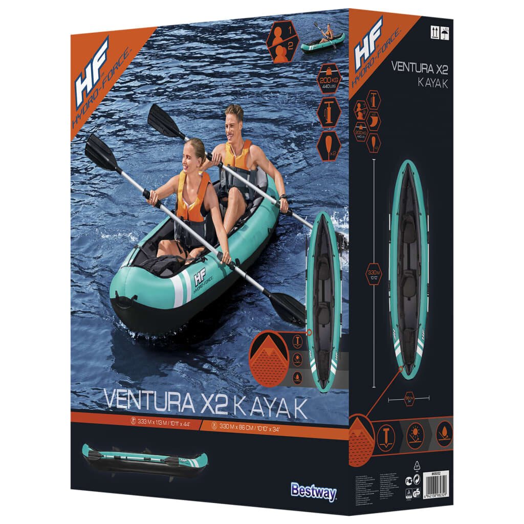 Kayak Bestway Hydro-Force Ventura X2 hinta ja tiedot | Veneet ja kajakit | hobbyhall.fi