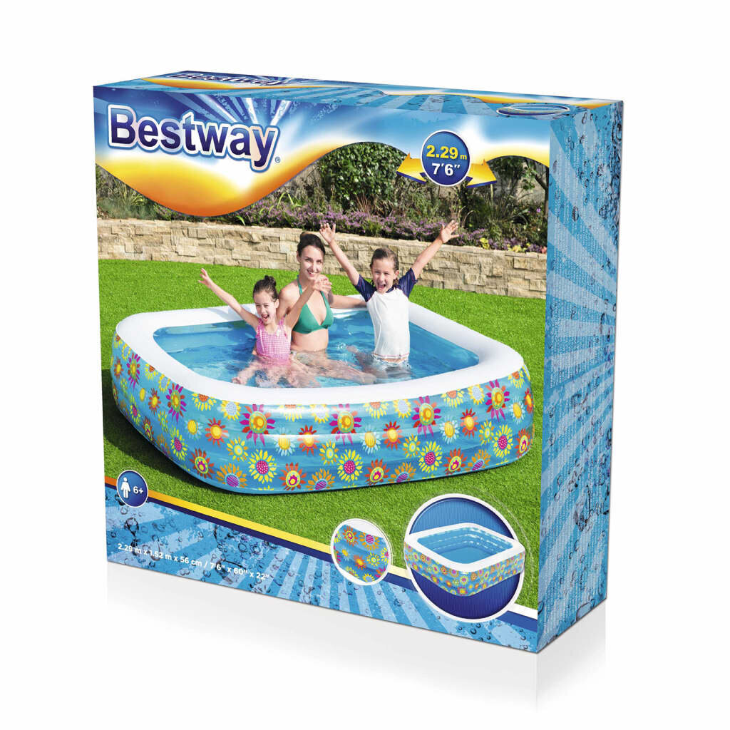 Lasten puhallettava allas Bestway, 229x152x56cm, ilman suodatinta hinta ja tiedot | Uima-altaat | hobbyhall.fi