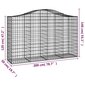 Kivikori vidaXL 200x50x120/140 cm hinta ja tiedot | Aidat ja tarvikkeet | hobbyhall.fi