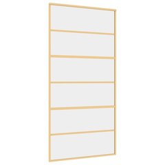 Liukuovi kultainen 102,5x205cm lasi/alumiini 155162 hinta ja tiedot | Sisäovet | hobbyhall.fi