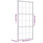 Liukuovi kultainen 90x205cm lasi ja alumiini 155176 hinta ja tiedot | Sisäovet | hobbyhall.fi