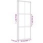 Liukuovi kultainen 76x205cm lasi ja alumiini 155157 hinta ja tiedot | Sisäovet | hobbyhall.fi