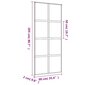 Liukuovi kultainen 90x205cm lasi ja alumiini 155188 hinta ja tiedot | Sisäovet | hobbyhall.fi