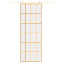 Liukuovi kultainen 76x205cm lasi ja alumiini 155172 hinta ja tiedot | Sisäovet | hobbyhall.fi