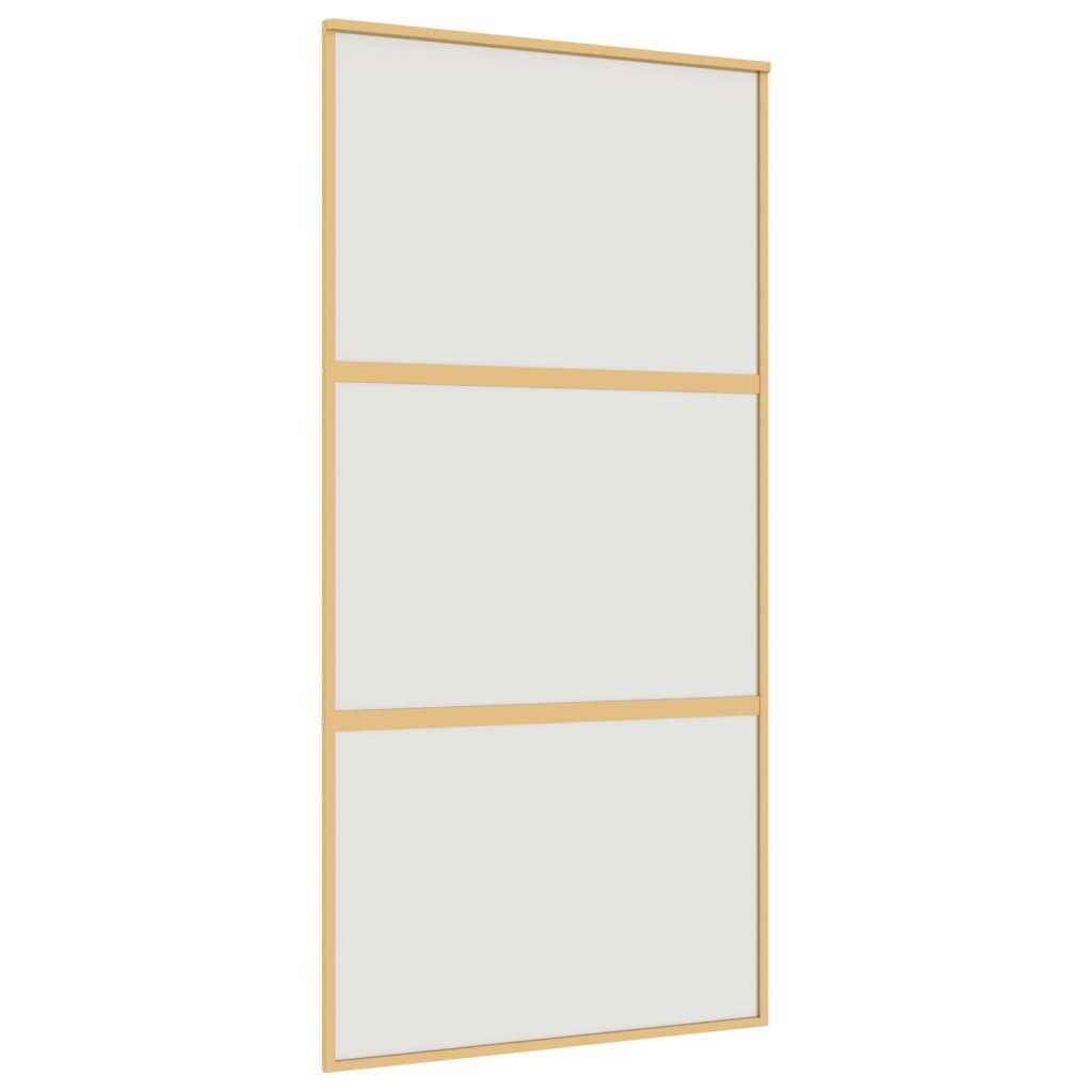 Liukuovi kultainen 102,5x205cm lasi/alumiini 155153 hinta ja tiedot | Sisäovet | hobbyhall.fi