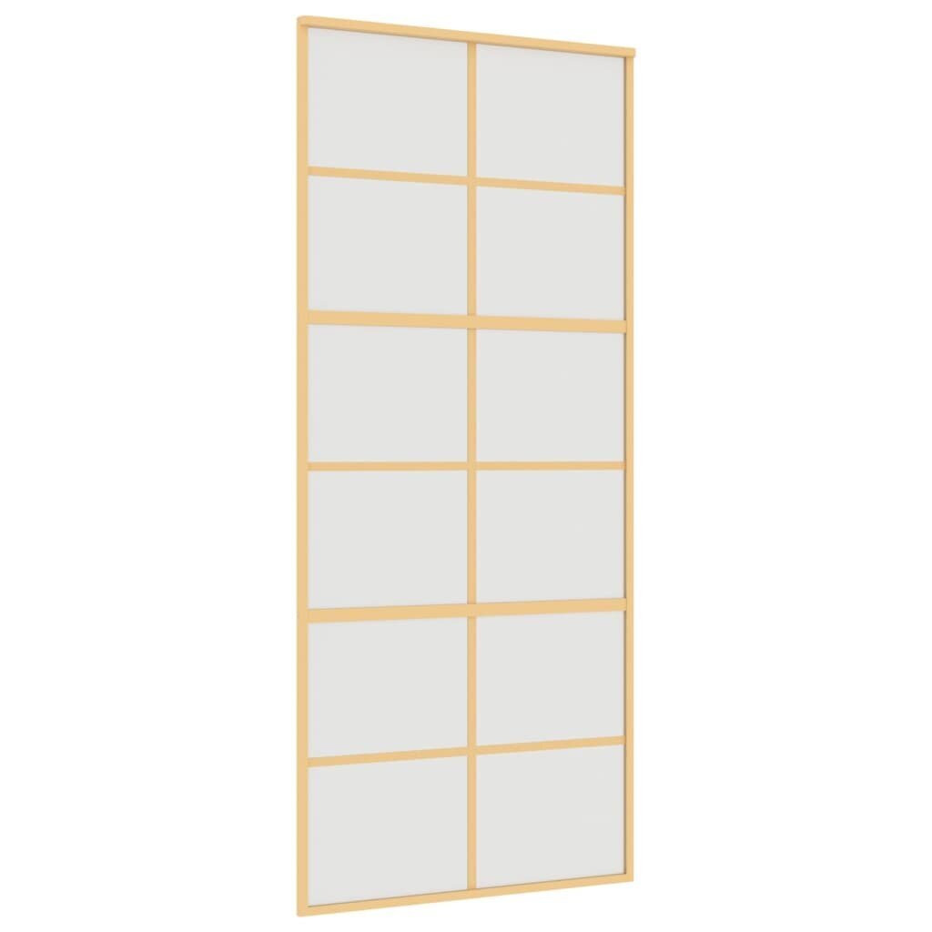 Liukuovi kultainen 90x205cm lasi ja alumiini 155170 hinta ja tiedot | Sisäovet | hobbyhall.fi