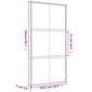 Liukuovi kultainen 102,5x205cm lasi/alumiini 155156 hinta ja tiedot | Sisäovet | hobbyhall.fi