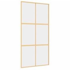 Liukuovi kultainen 102,5x205cm lasi/alumiini 155156 hinta ja tiedot | Sisäovet | hobbyhall.fi