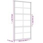 Liukuovi kultainen 102,5x205cm lasi/alumiini 155168 hinta ja tiedot | Sisäovet | hobbyhall.fi