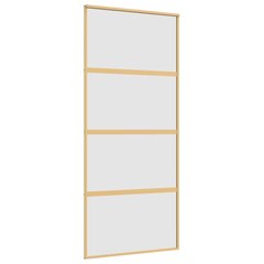 Liukuovi kultainen 90x205cm lasi ja alumiini 155182 hinta ja tiedot | Sisäovet | hobbyhall.fi