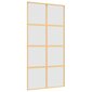 Liukuovi kultainen 102,5x205cm lasi/alumiini 155189 hinta ja tiedot | Sisäovet | hobbyhall.fi