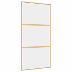 Liukuovi kultainen 102,5x205cm lasi/alumiini 155150 hinta ja tiedot | Sisäovet | hobbyhall.fi