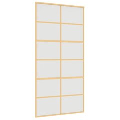 Liukuovi kultainen 102,5x205cm lasi/alumiini 155171 hinta ja tiedot | Sisäovet | hobbyhall.fi