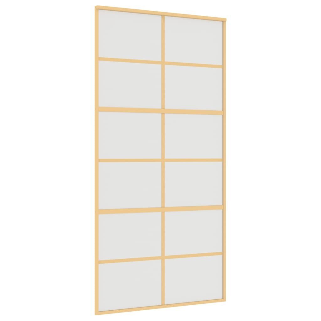 Liukuovi kultainen 102,5x205cm lasi/alumiini 155171 hinta ja tiedot | Sisäovet | hobbyhall.fi