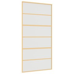 Liukuovi kultainen 102,5x205cm lasi/alumiini 155165 hinta ja tiedot | Sisäovet | hobbyhall.fi