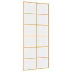 Liukuovi kultainen 90x205cm lasi ja alumiini 155167 hinta ja tiedot | Sisäovet | hobbyhall.fi