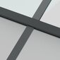 Liukuovi musta 76x205cm karkaistu lasi/alumiini 155228 hinta ja tiedot | Sisäovet | hobbyhall.fi