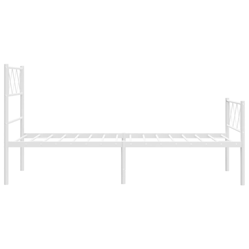 Sängynrunko vidaXL, 75x190 cm, valkoinen hinta ja tiedot | Sängyt | hobbyhall.fi
