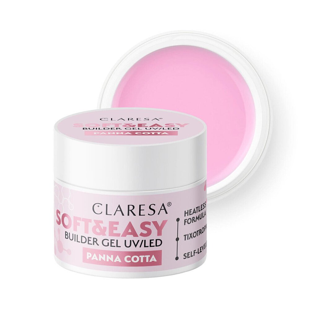 claresa soft&easy rakennusgeeli, 90g hinta ja tiedot | Kynsilakat ja kynsienhoitotuotteet | hobbyhall.fi