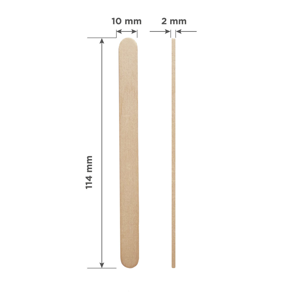 Stalex Pro puiset epilointilastat nro 3 114*10 mm, 100 kpl hinta ja tiedot | Manikyyri- ja pedikyyritarvikkeet | hobbyhall.fi